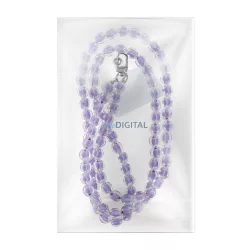   Pandantiv COLORFUL pentru telefon / lungime cordon 120cm (60cm în buclă) / pe gât - violet
