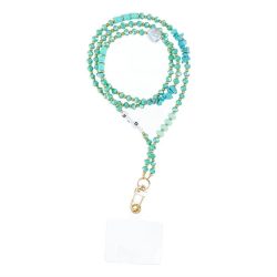   Pandantiv STONE pentru telefon / lungime cablu 82cm (41cm în buclă) / pe gât - albastru