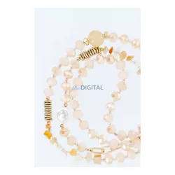   Pandantiv STONE pentru telefon / lungime cablu 82cm (41cm în buclă) / pe gât - portocaliu