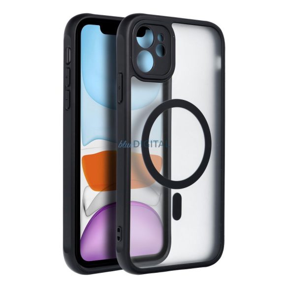 Husă Full Matte Mag Cover compatibilă cu MagSafe pentru IPHONE 11 neagră
