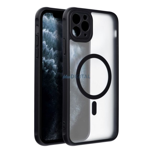 Husă Full Matte Mag Husă compatibilă cu MagSafe pentru IPHONE 11 PRO MAX negru
