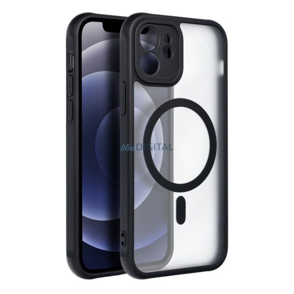 Husă Full Matte Mag Husă compatibilă cu MagSafe pentru IPHONE 12 negru