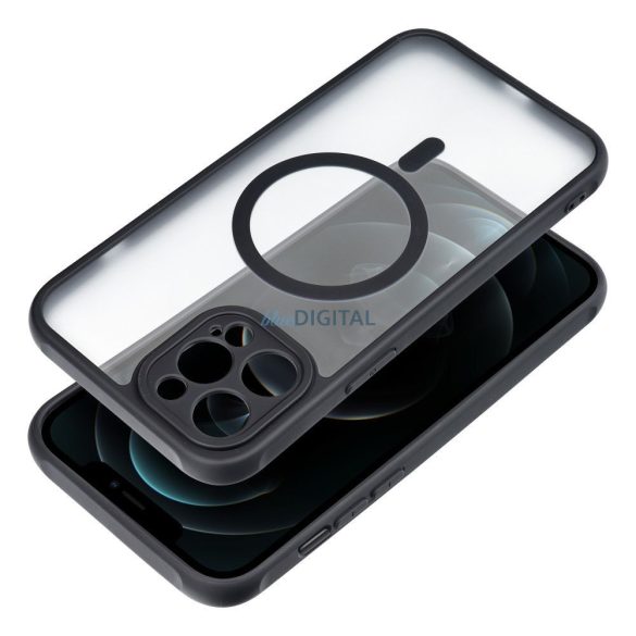 Husă Full Matte Mag Husă compatibilă cu MagSafe pentru IPHONE 12 PRO negru