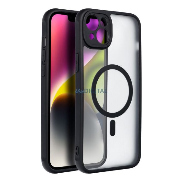 Husă Full Matte Mag Cover compatibilă cu MagSafe pentru IPHONE 14 PLUS neagră