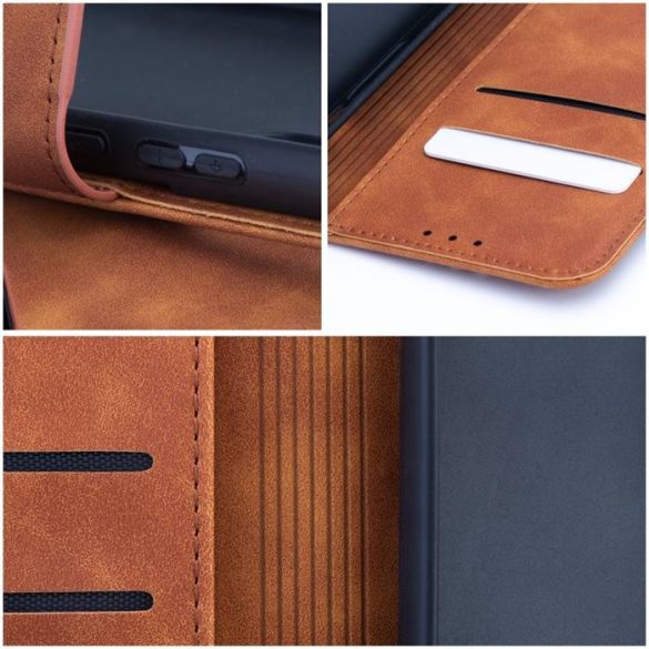 TENDER Husă tip carte pentru XIAOMI Redmi NOTE 12S maro