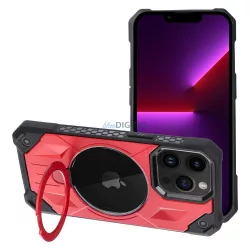   HUSĂ! - Husa Armor Mag Cover compatibila cu MagSafe pentru IPHONE 13 PRO rosie