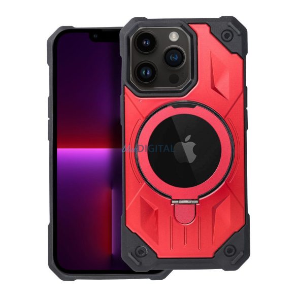Husa Armor Mag Cover compatibila cu MagSafe pentru IPHONE 13 PRO MAX rosie