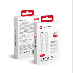   Cablu FORCELL Tip C sau Tip C QC4.0 5A/20V PD100W C339 3m alb