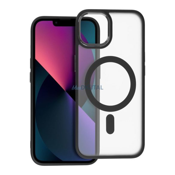 Husă Matte Mag Cover compatibilă cu MagSafe pentru IPHONE 13 neagră