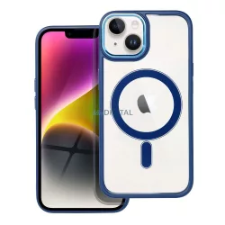   HUSĂ! - Husă Color Edge Mag Cover compatibilă cu MagSafe pentru IPHONE 14 bleumarin