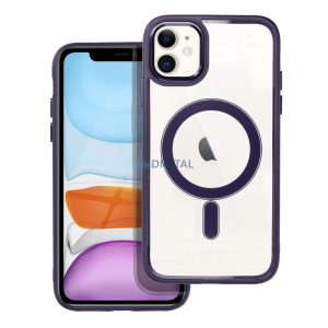 Color Edge Mag Husă husă compatibil cu MagSafe pentru IPHONE 11 violet închis