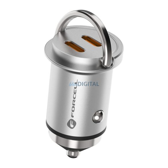 Încărcător auto FORCELL F-Energy Mini 2 x Tip C PD30W
