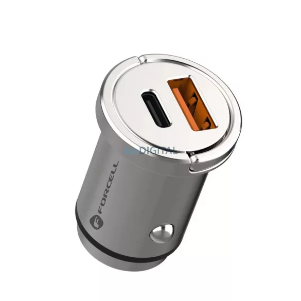 Încărcător auto FORCELL F-Energy Mini Tip C PD60W + USB QC3.0