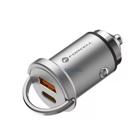 Încărcător auto FORCELL F-Energy Mini Tip C PD60W + USB QC3.0