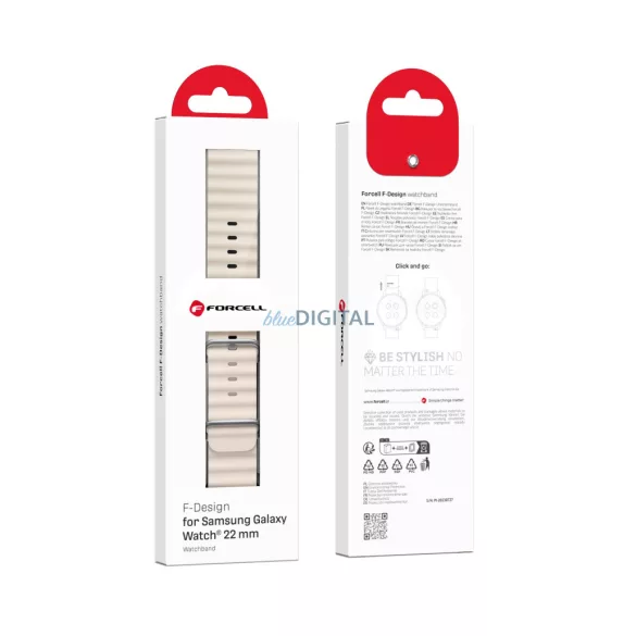 Curea FORCELL F-DESIGN FS01 pentru Samsung Watch 22mm Star Light