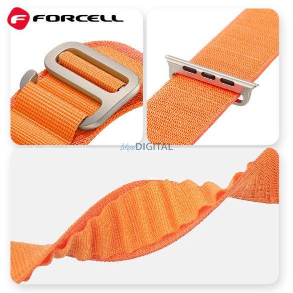 Curea FORCELL F-DESIGN FA13 pentru Apple Watch 38/40/41mm portocaliu