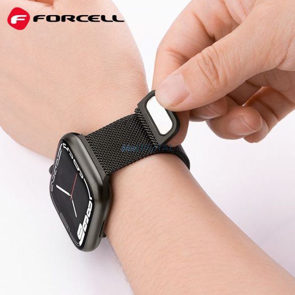 Curea FORCELL F-DESIGN FA03 pentru Apple Watch 38/40/41mm negru
