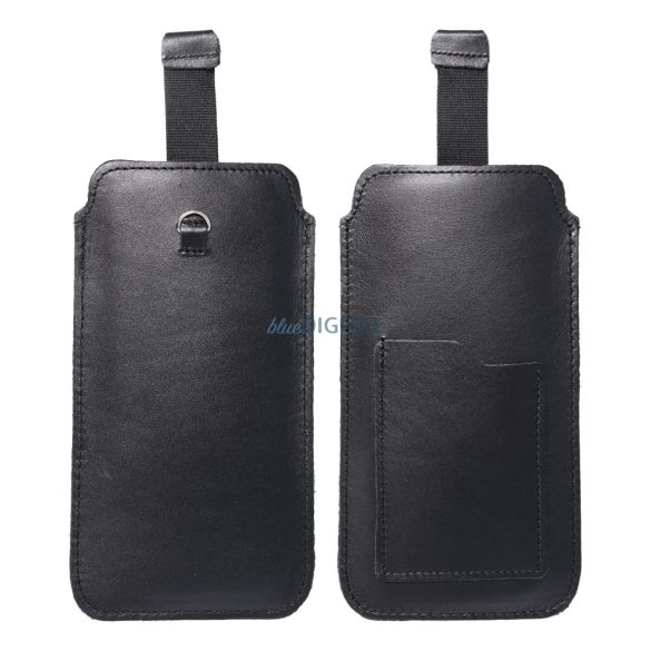 ROYAL - Buzunar universal din piele / negru - Dimensiune 2XL - IPHONE 6 PLUS / SAMSUNG A52 / XIAOMI REDMI NOTE 10