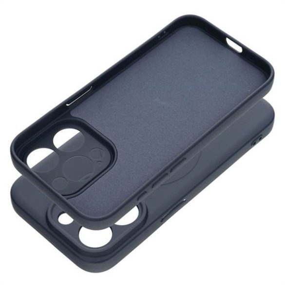 Husă din silicon Mag Cover compatibilă cu MagSafe pentru IPHONE 15 PRO albastru titan