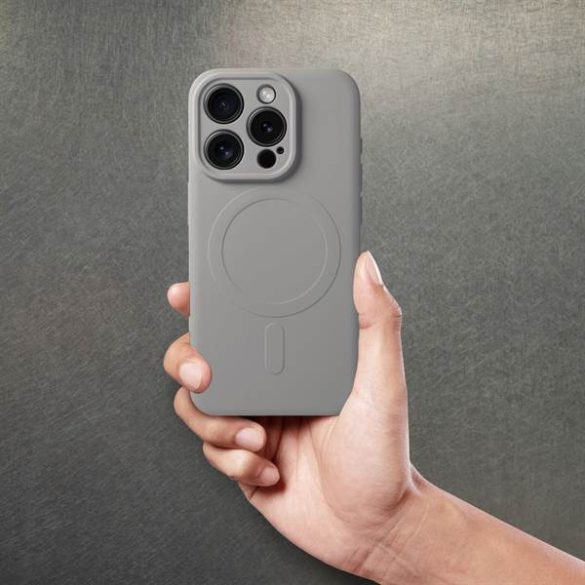 Silicon Mag Husă husă compatibil cu MagSafe pentru IPHONE 15 PRO titan gri