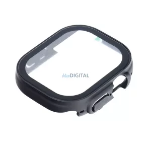Husă Bestsuit cu sticlă hibridă pentru Apple Watch Ultra/Ultra 2 49 mm - neagră