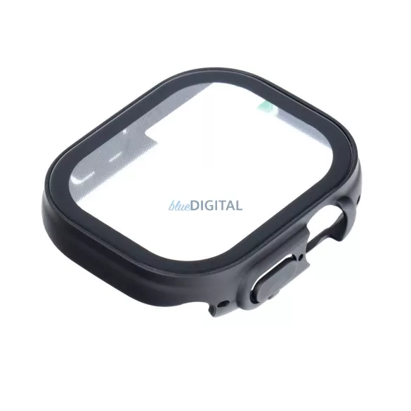 Husă Bestsuit cu sticlă hibridă pentru Apple Watch Ultra/Ultra 2 49 mm - neagră
