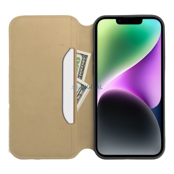 Cartea Dual Pocket pentru SAMSUNG A15 5G gold