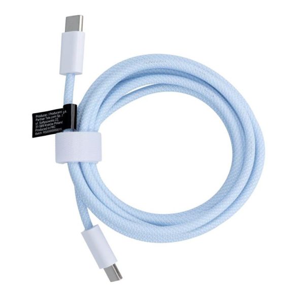 Cablu tip C la tip C cu livrare PD 60W 3A C263 albastru 1,5 m