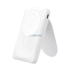   Powerbank FORCELL F-Energy MagStand F10K2 10 000mAh 20W compatibil cu MagSafe alb