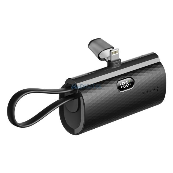 FORCELL Powerbank F-Energy Priza de alimentare F5K3 5 000mAh pentru Lightning 8-PIN PD 20W negru