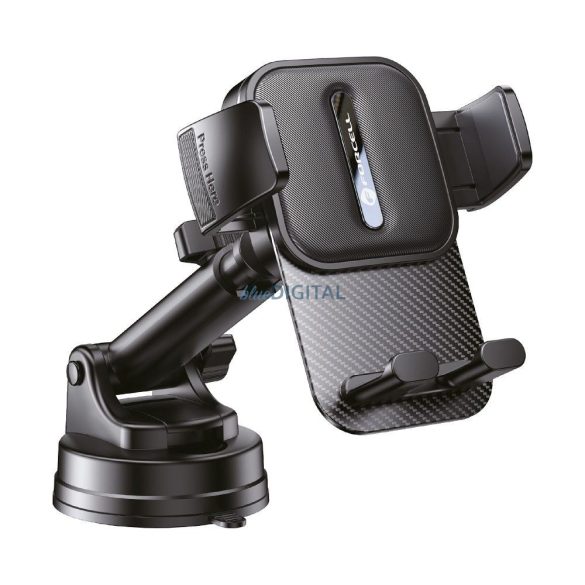 Suport auto FORCELL F-Grip Guardian pentru telefon la parbriz/consola centrală negru