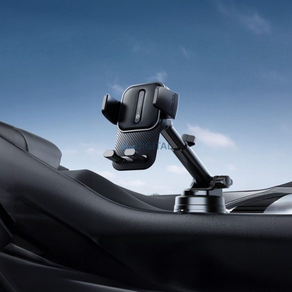 Suport auto FORCELL F-Grip Guardian pentru telefon la parbriz/consola centrală negru