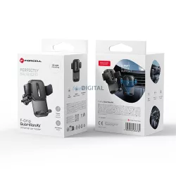   Suport auto FORCELL F-Grip GuardianAV pentru telefon la aerisire negru