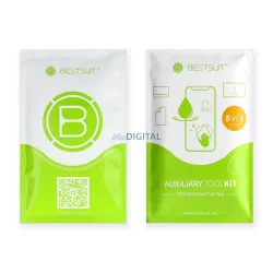   Bestsuit Flexible Hybrid Glass 5D pentru Xiaomi Mi 14 Pro negru (Hot Bending)