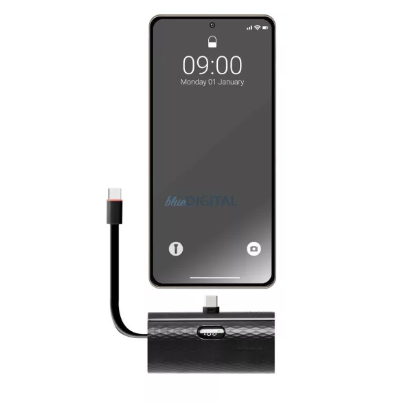 FORCELL Powerbank F-Energy Mufă de alimentare F5K3 5 000mAh pentru tip C PD 20W negru