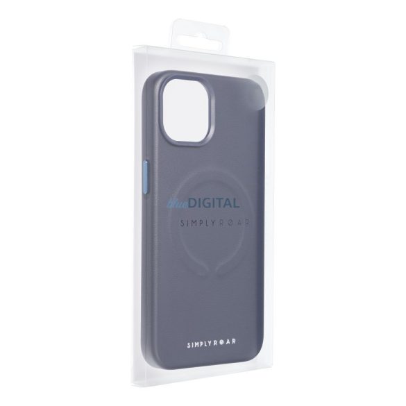 Husă din piele Roar Mag - pentru iPhone 12 Pro Max bleumarin