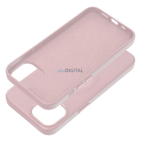 Husă din piele Roar Mag - pentru iPhone 12 Pro Max roz aprins