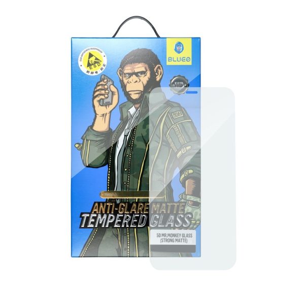 5D Mr. Monkey sticlă - Apple iPhone 15 Pro Max negru (Strong Matte)