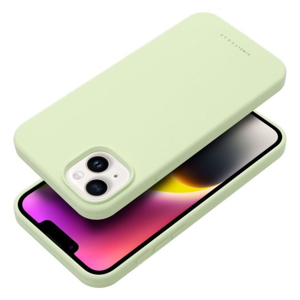 Husă Roar Cloud-Skin - pentru iPhone 14 Verde deschis