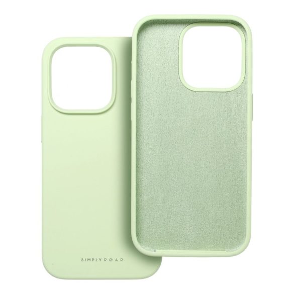 Husă Roar Cloud-Skin - pentru iPhone 14 Verde deschis