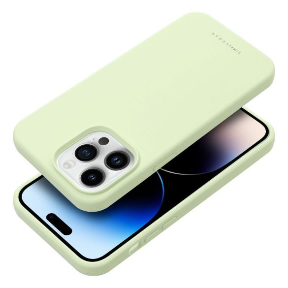Husă Roar Cloud-Skin - pentru iPhone 14 Pro Max Verde deschis