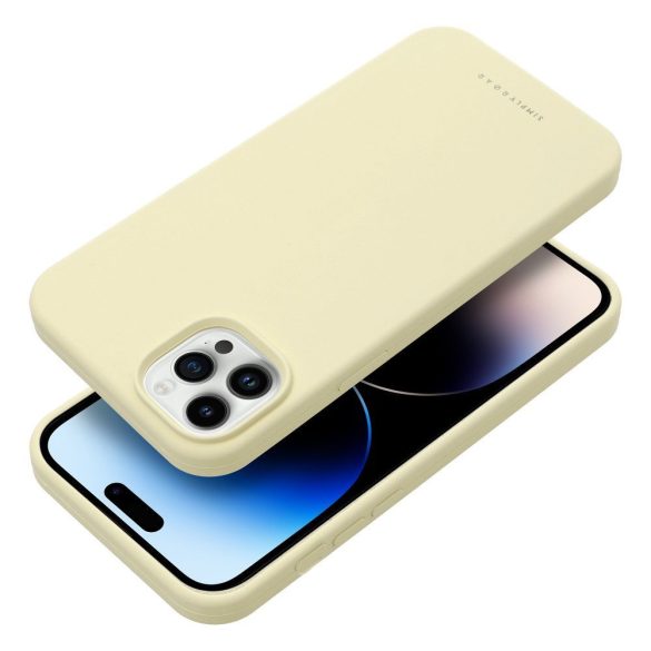 Husă Roar Cloud-Skin - pentru iPhone 12 Pro Max Galben deschis