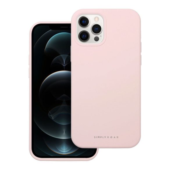 Husă Roar Cloud-Skin - pentru iPhone 12 Pro roz deschis