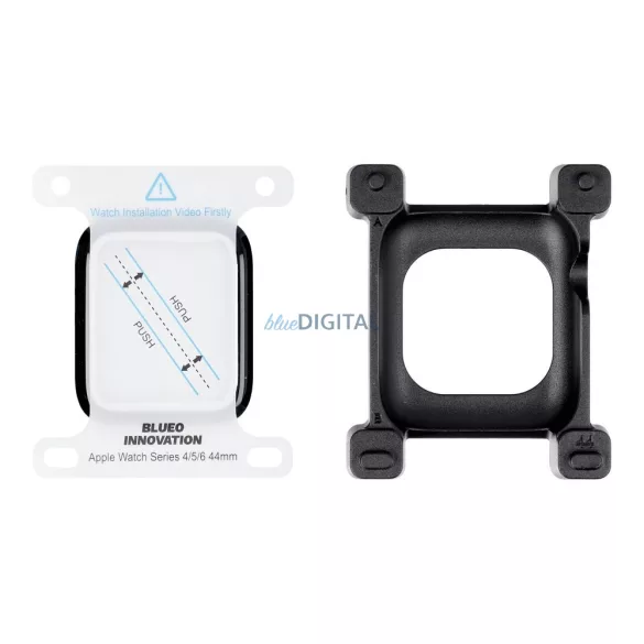 Sticla 5D Mr. Monkey - pentru Apple Watch SE / SE 2 44MM negru (Strong HD)