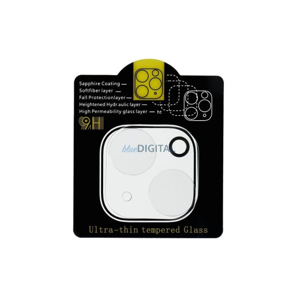 Folie securizată 5D Full Glue Camera - pentru iPhone 14 Transparent