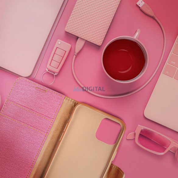 CANVAS husă carte pentru SAMSUNG A25 roz