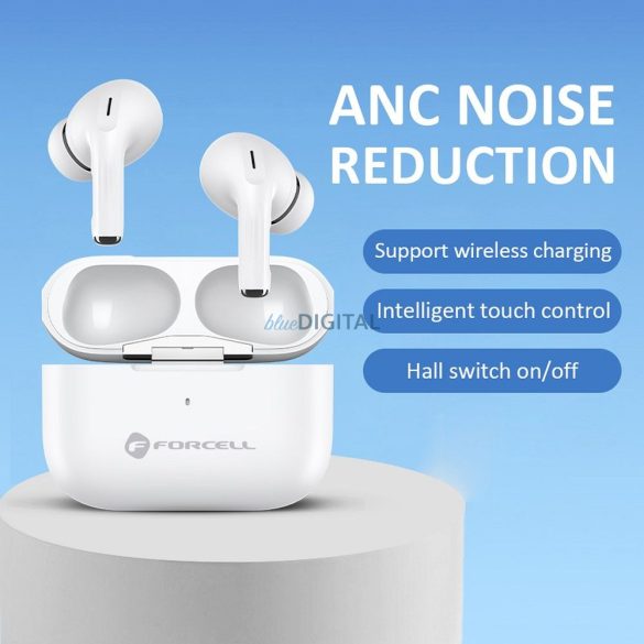 Căști cu fir FORCELL F-AUDIO TWS Master PRO albe