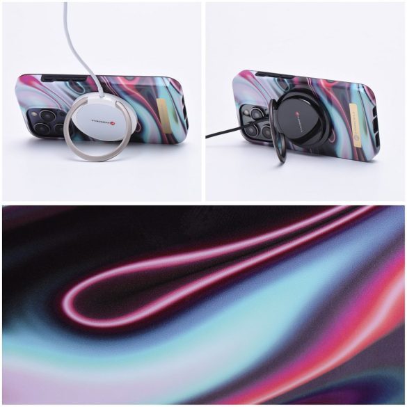 Husă FORCELL F-PROTECT Mirage compatibilă cu MagSafe pentru IPHONE 15 Pro Max strălucitor