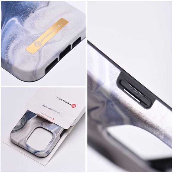 Husa FORCELL F-PROTECT Mirage compatibila cu MagSafe pentru IPHONE 15 Plus magic sand