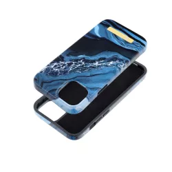   HUSĂ! - Husă FORCELL F-PROTECT Mirage compatibilă cu MagSafe pentru marmură oceanică IPHONE 15 Plus